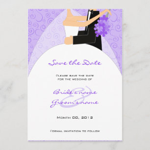 Purple mariée et la chambre Enregistrer les cartes