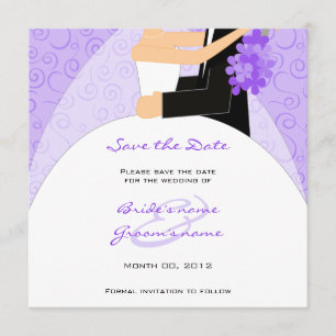 Purple mariée et la chambre Enregistrer les cartes