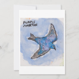 Purple Martin Greeting Card Einladung