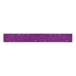 Purple Math Formulas Equations Graduation Ripsband