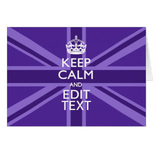 Purple Mauve Gardez Le Calme Et Votre Texte Union 