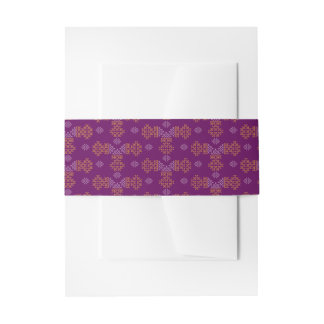 Purple Minimal Tamil Kolam Pongal Design Einladungsbanderole