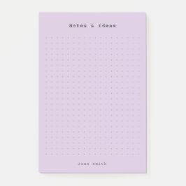 Purple minimalist personalized retro aesthetic  post-it klebezettel