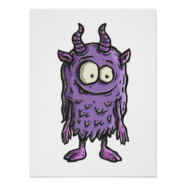 Purple Monster Poster (Vorderseite)