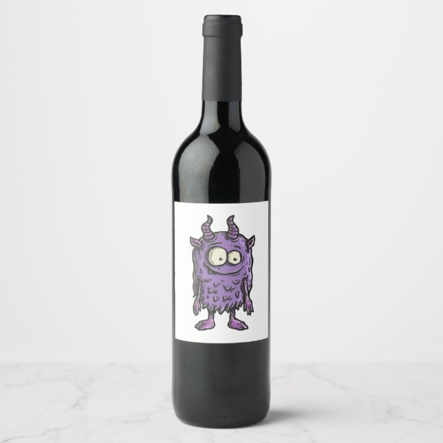 Purple Monster Weinetikett (Vorderseite)