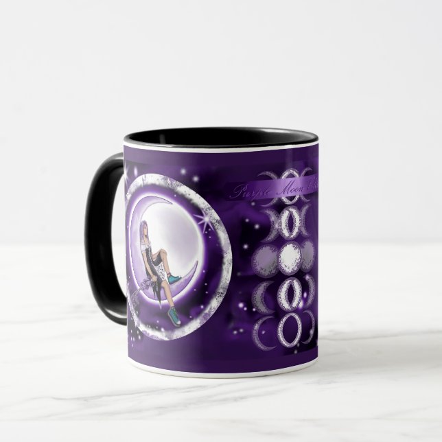 Purple Moon enfant café Mug (Devant gauche)