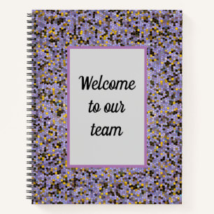 Purple Mosaic Welcome to Our Team Notizbuch