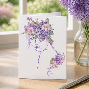 Purple Muse - Eine Dame mit Flieder und Orchideen