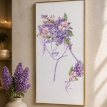 Purple Muse - Eine Dame mit Flieder und Orchideen