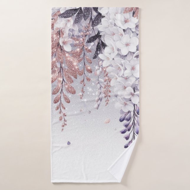 Purple Mystical Wisteria Drift (Serviette de bain)