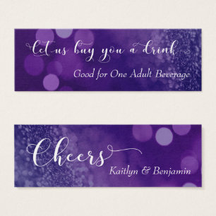 Purple Navy Ombre Parties scintillant Bokeh Mini B