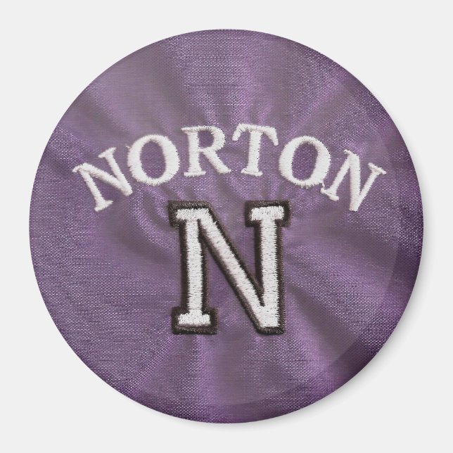 Purple Norton Magnet (Devant)