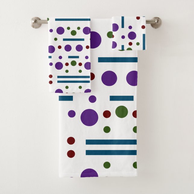Purple Ocean Blue et Forest green : Points et lign (En situation)