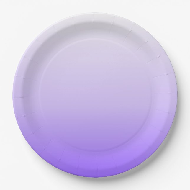 Purple Ombre Gradient Pappteller (Vorderseite)