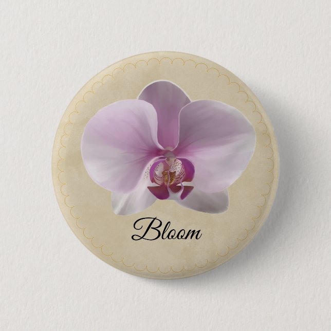 Purple Orchid Button (Vorderseite)