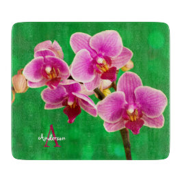 Purple Orchid Schneidebrett