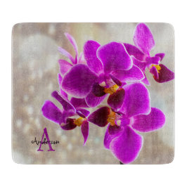 Purple Orchid Schneidebrett