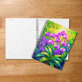 Purple Orchids Planner Planer