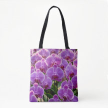 Purple Orchids Tote Bag