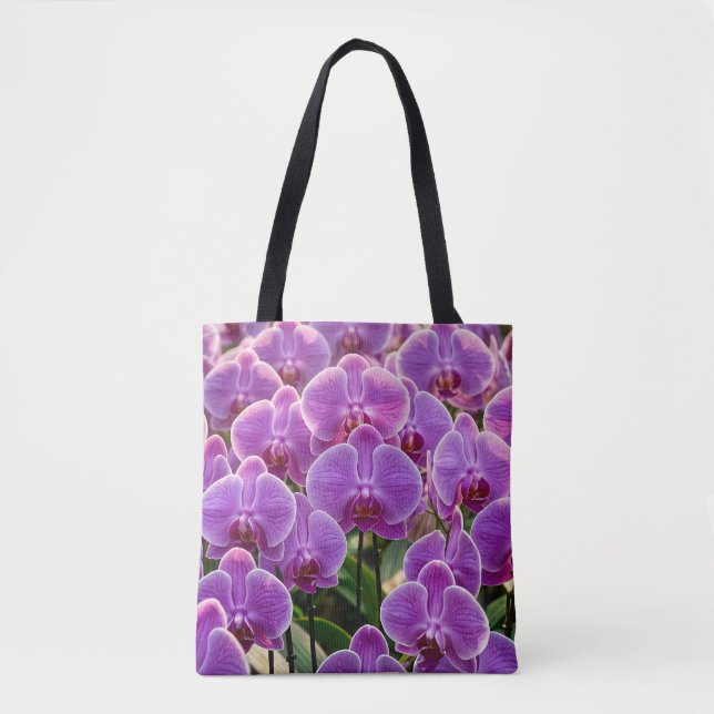 Purple Orchids Tote Bag Tasche (Vorderseite)
