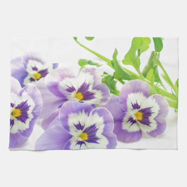 purple pansy handtuch (Horizontal)