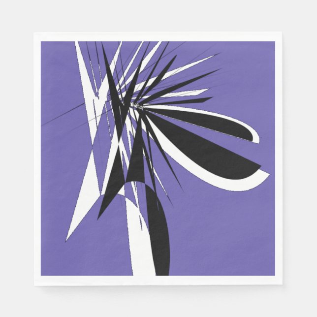 purple paper napkins  / serviette en papier (Devant)