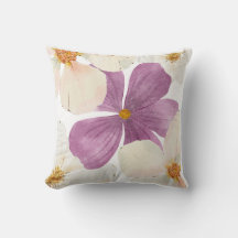 Purple parmi les blancs - Couverture Coussin flora
