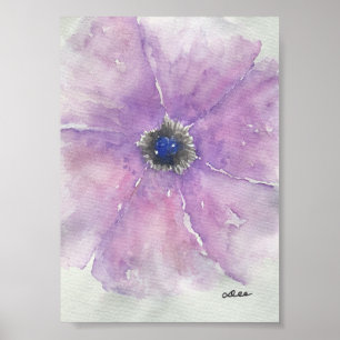 Purple Passion Premium 5x7 Poster brillant en toil
