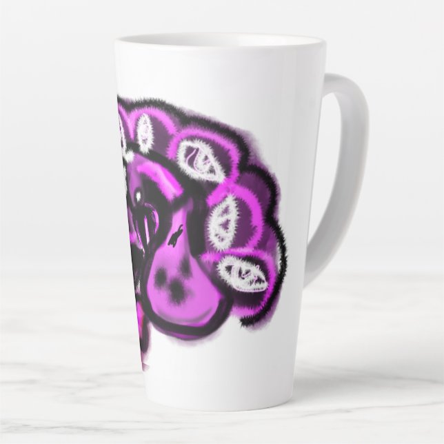 Purple peacock milchtasse (Rechte Ecke)