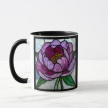 Purple Peony Stained