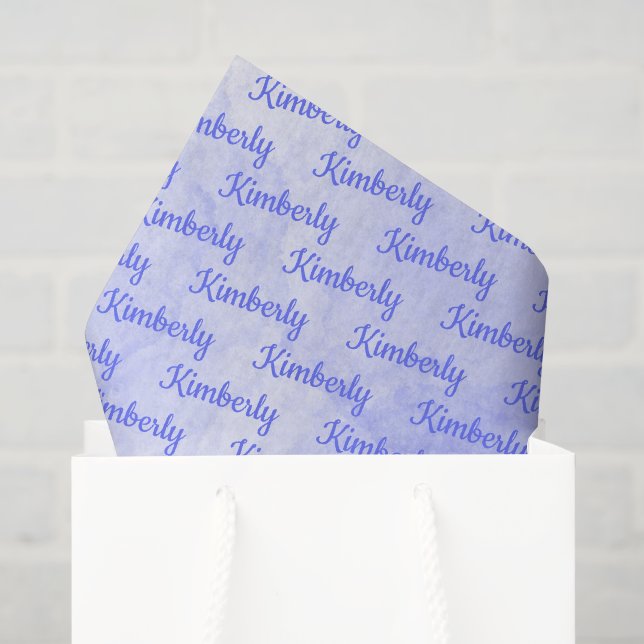 Purple Personalized Name Seidenpapier (Geschenktüte)