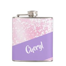 Purple, pink and white schatten glitter