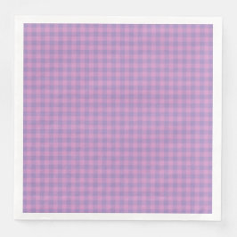 Purple Pink Checkerboard Pattern Serviette