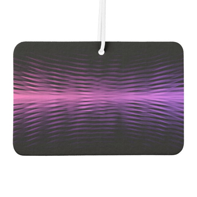 Purple Pink Geometric Abstract Art Autolufterfrischer (Rückseite)