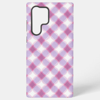 Purple Pink Geometric Check Pattern Phone Case Samsung Galaxy Hülle