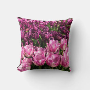 Purple & Pink Tulip Garden Bed, Oregon Kissen