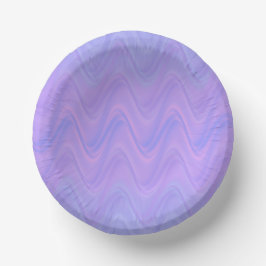 Purple Pink Wavy Lines Pattern Pappteller