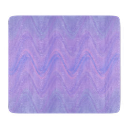 Purple Pink Wavy Lines Pattern Schneidebrett