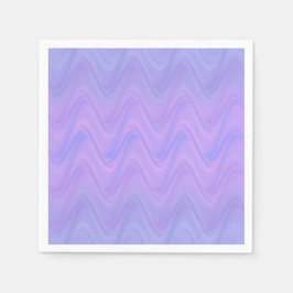 Purple Pink Wavy Lines Pattern Serviette