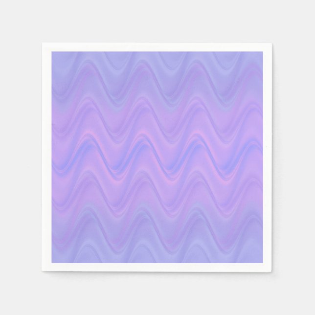 Purple Pink Wavy Lines Pattern Serviette (Vorderseite)