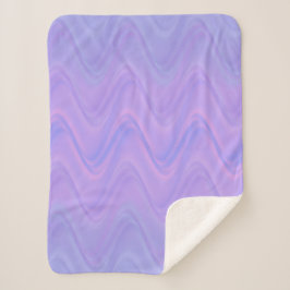 Purple Pink Wavy Lines Pattern Sherpadecke