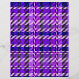 Purple Plaid Bulk Scrapbook Paper Pages Flyer