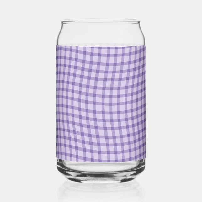 Purple Plaid Checker Seamless Pattern Dosenglas (Vorderseite)