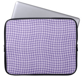 Purple Plaid Checker Seamless Pattern Laptopschutzhülle