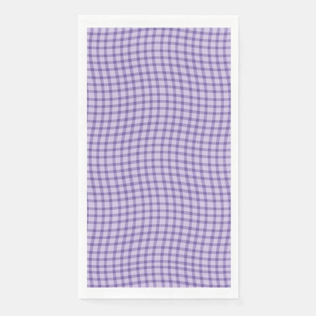 Purple Plaid Checker Seamless Pattern Serviette (Vorderseite)