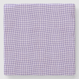 Purple Plaid Checker Seamless Pattern Steinuntersetzer