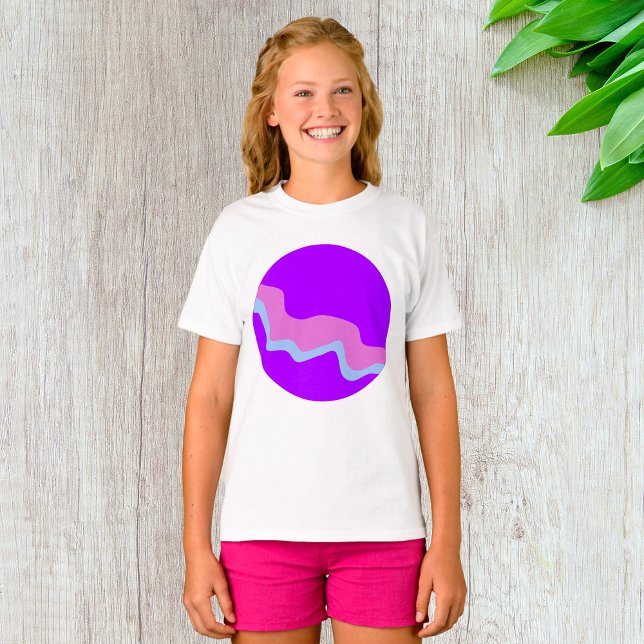 Purple Planet Girls T-Shirt (Créateur téléchargé)