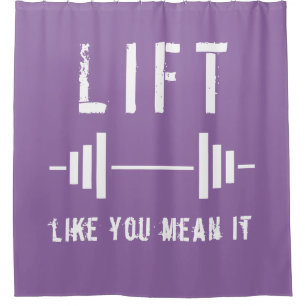 Purple Poids Fitness Salle De Sport Douche Rideau