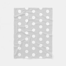 Purple Poka Dots Fleecedecke