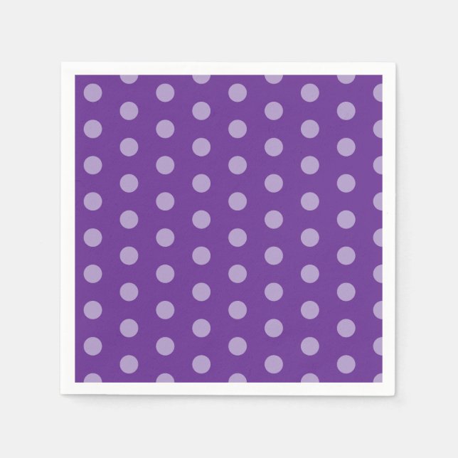 Purple Polka Dots  Serviette (Vorderseite)